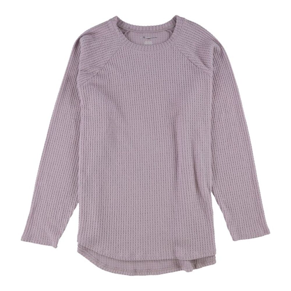 American Eagle Womens Waffle Knit Pullover Sweater, Purple, M, DM